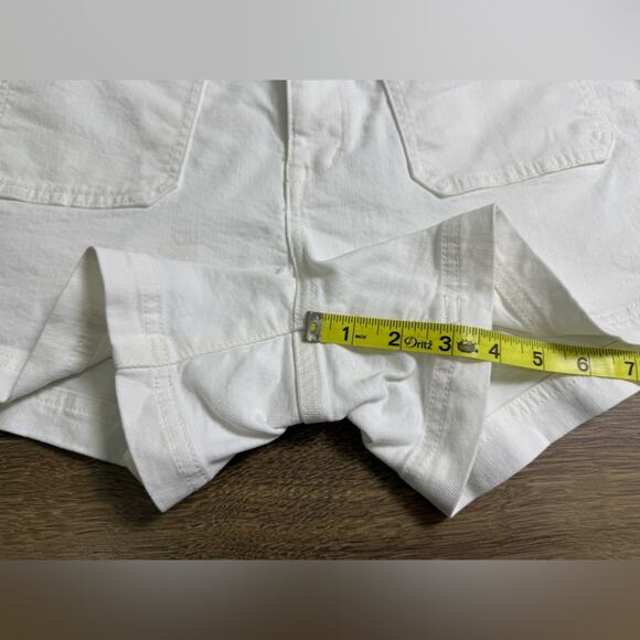 Madewell The Denim Emmett Short: Patch Pocket Edition Tile White Size 31 - Picture 13 of 13